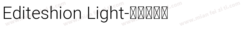 Editeshion Light字体转换